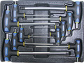 Набор Т-образных шестгранных ключей с пластиковой рукояткой 10пр. в ложементе в Иркутске